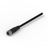 Wurth Elektronik 643622120305 Sensor Cables / Actuator Cables WRCIRC M12  Screw  Coding A  Cable Assembly  with 2 m PVC cable Straight with Metal Coupling Nut Female connector, polarity 5