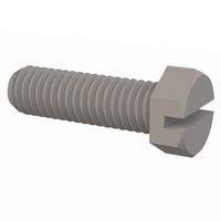 Essentra Components 3237516125 Slotted Hex Slotted Hex Screw, 3/8-16 Thread, 1 1/4 Lg