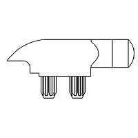 VCC 7511A62 Rigid Light Pipes LIGHT PIPE RIGHT ANGLE