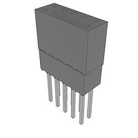 Samtec ESQ-105-24-L-D Sockets Elevated Socket Strip, 0.100" Pitch
