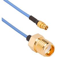 Amphenol SV Microwave 7029-2560 RF Cable Assemblies SMPM F to SMA F Cbl Assy .047Cbl OAL 24"