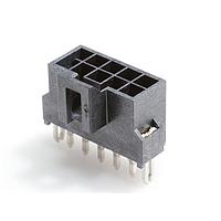 Molex 105312-1310 Shrouded NanoFit Hdr Vt 10Ckt DR SldrClip Blk 30A