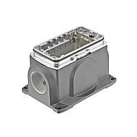 HARTING 11126001217 Heavy Duty Power Connectors Han Yellock 60HSM 2xM40 w/ bulkhead h