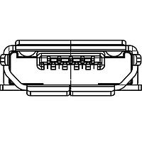 Adam Tech MCR-B-S-RA-TSMT-NP-CS2-T/R Micro USB Type B Connectors MICRO USB, TYPE B, RIGHT ANGLE,