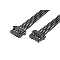 Molex 219656-2041 Discrete Wire Pico-Lock F-F OTS Cbl Assy SR 100mm Au 4Ckts Blk