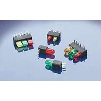 VCC PCV22012 LED Circuit Board Indicators G/Y Bi-lead LED w/ Vertical PCB Socket