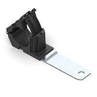 HellermannTyton 151-01655 Ratchet Clamp Ratchet P-Clamp, 0.76 - 1.42" Bundle Dia, 180 Long, 0.26" Hole Dia, PA66HIRHSUV/ST/ZN, Black, 140/ctn