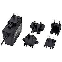 CUI Inc SMI36-15-V-P13 Interchangeable Plugs ac-dc, 15 Vdc, 2.4 A, SW, multi-blade, A/C/E/N/B blades, P5 center pos plug, level VI