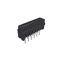 Amphenol FCI HLW12S-2A7LF Board Mount 1.00mm Flex Connectors, HLW-S series, 12 Position, Top Entry Non-ZIF Connector, 1mm (0.039inch) Pitch, No Kinked Terminal
