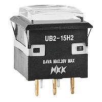 NKK Switches UB215KKG016F-1JB Pushbutton Switches SPDT ON (ON)