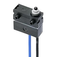 Omron Electronics D2AW-R5-ER003MP Ultra Subminiature Basic Switch Pin plunger Molded lead wires downwards Parallel circuit Short post on  right