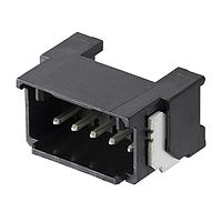 Molex 205972-0041 Shrouded Micro-One Hdr RA 2mm SR 4Ckt BLK