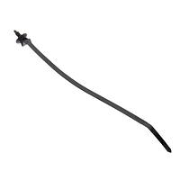 HellermannTyton 157-00506 Cable Ties 1-Pc Cable Tie/Fir Tree Mount with Disc, 8"L, M6 Threaded Hole, PA66HIRHSUV, Black,