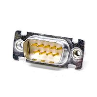 Cinch DEE9PVTI D-Sub Connectors - Standard Density DSUB 9M PCB RA E GF TIN