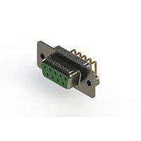 EDAC 622-M09-360-GN2 D-Sub Connectors - Standard Density EDAC Right Angle D-Sub Connector