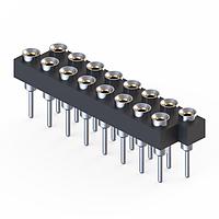 Mill-Max 410-93-216-10-001000 Interconnect Socket Strip ZIG ZAG SOCKET 16P LEFT STACKABLE