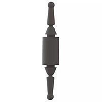 Essentra Components CBSPM-12 Snap-Lock Support CB Spt,Rubber Pull Mnt,.750 inSpc,Blk