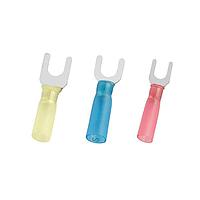 KS Terminals SHB5-5 Brazed Seam Heat Shrink, Spade, 12-10 AWG, #10