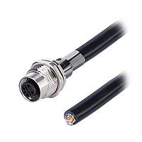 Same Sky (formerly CUI Devices) CDM1266-04D-FW-F9-050-67 Sensor Cables / Actuator Cables Solder Type,Front Fasten PG9,D-Code 4PIN ,Screw Copper alloy,PUR  0.5M