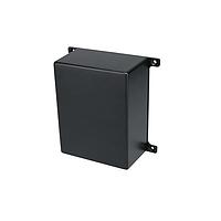 Bud Industries CU-5234-B Enclosures Econobox Diecast Aluminum Box, Mounting Bracket Cover Black (4.7 X 3.7 X 2.2 In)