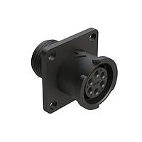 Amphenol SINE Systems FLS010N6S03 Connectors 6 POS SQUARE FLANGE RECEPT