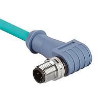 Panduit ICD25T2NTL10M Cat 5e IndustrialNet Cordset - M12 Male D-code,