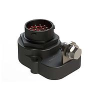 Amphenol SINE Systems AHDPHB04-24-16P-BLK-CN Connectors Shell Size 24, 16 Position Receptacle, DuraMate AHDP With Hyperbuss, Plastic, Bussed, Potted, Black