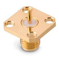 Wurth Elektronik 60312522114519 Panel Receptacles WR-SMA 4-HOLE FLANGE STRAIGTH SOLDER CUP