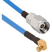 Amphenol SV Microwave FRSMP-085-MS24-060 RF Cable Assemblies SMP R/A F  2.4mm STR M 6"Cable