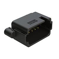 Amphenol SINE Systems AT04-18PE-BM11BK Connectors 18 Position, PCB Receptacle, Flangeless, Self-Threading, Keyed E, Gold Plated Contacts Included, Black Body