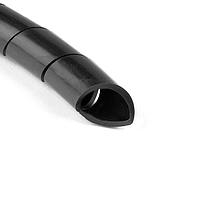 HellermannTyton 5N0C Spiral Wraps Spiralwrap Protective Sheathing, 1" Diameter, PA6, Black, 100 ft/roll