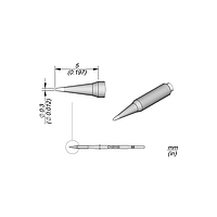 JBC C105103 Soldering Tip (Conical Cartridge Ø 0.3)