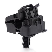 HellermannTyton 156-02714 Cable Mounting & Accessories Fir Tree Mount Ratchet Clamp, 0.24 - 0.54" Bundle Dia, FT9LG, PA66HIRHSUV, Black, 25/bag