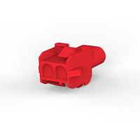 AMP Connectors - TE Connectivity 1-480699-2 Receptacle Housings CAP HOUSE 2 POS RED UL94V-2