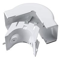 HellermannTyton TSRP3W-29-1 Wire Ducting & Raceways External Corner Cover, 1-3/4", 1" Bend Radius, PVC, White, 1/bg