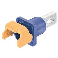 HARTING 09930011329 Housings Han S 120 Bulkhead Mount  blue M18 w/ male contact busbar (w/ unlocking