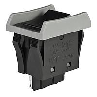 NKK Switches JWM12BAA-H Rocker Switches SPDT TV5 RTD BLK CAP & BODY GRAY BARRIER