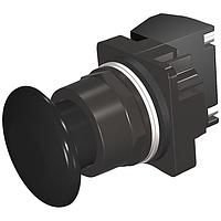 SIEMENS 52BM9W1K Pushbutton PUSHBUTTON,MOM,BLK,1 3/4" PLST,2POS,1NO