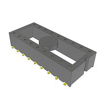 Samtec ICF-318-T-O Open Frame .100" Surface Mount Screw Machine DIP Socket
