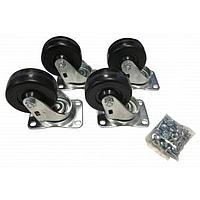 Hammond Manufacturing 1425BH Heavy Duty Brake Caster Caster Set 4, Heavy 1050 Lb Weight Limit