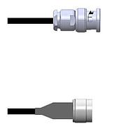 Amphenol Custom Cable Q-0J02I0003024i RF Cable Assemblies BNC-SP/N-SP G174 24I