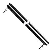Banner Engineering WLB72IZCWH2400E25RABKQPB1 LED Lighting Bars WLB72 Inspection Strip Light 2400 mm; IP20; Voltage: 120-277 V ac; 0-10 V dc Dimming; Daylight White (5000K); 90 CRI; Eye Shield Window; Mounting Rail Bracket; 1 m Pigtail QDs; Cascadable