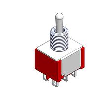 Mountain Switch 108-1MD3T2B3M1QE-EVX Toggle Switch SWITCH TOGGLE DPDT