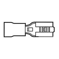 AMP Connectors - TE Connectivity 640918-1 (Loose Piece) Tab RCPT PIDG FASTON Loose Piece