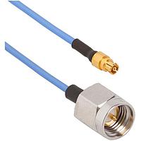 Amphenol SV Microwave 7032-7524 RF Cable Assemblies SMPM F to SMA M 0.047 Cable 6in