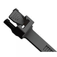 Essentra Components WIT-RT-1-UVB-M Releasable Cable Tie,Release,UV Blk,8 in Lg,30Lb