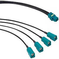 Amphenol RF 095-820-157-006 RF Cable Assemblies CA    MINI FAKRA 4SJ-4SJ  6.0"