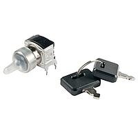 NKK Switches SK12BG30 Keylock Switches SPDT ON-NONE-ON R/A
