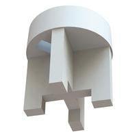 Essentra Components LEDS2E-10-01 LED Spacers LED Spacer,T-1-3/4,Natural,5/8 in Spc