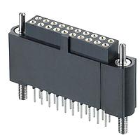 Harwin M80-4TE2042F3 Connectors 10+10 Pos. Female DIL Extended Vertical Throughboard Conn. Guide Pin